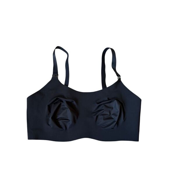 Knix Wireless Evolution Comfort Bra size 7 36DD 36E 38DD 38E Black - Picture 1 of 7